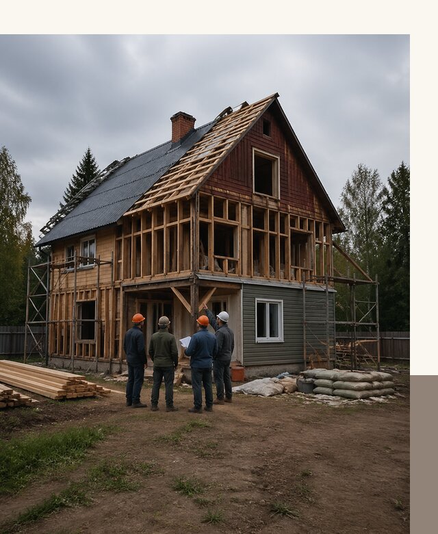 Реконструкция дачного дома в Горном-Алтайске под ключ с проектом